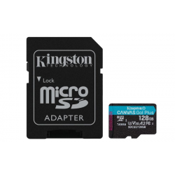 SD MICRO 128GB CL10 UHS-I CON ADATT 170MB/S LET.90MB/S SCRIT.KINGSTON