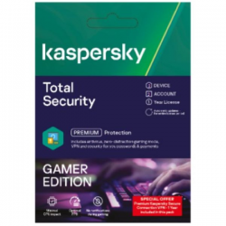 TOTAL SECURITY 2USER GAMER MODE PC/MAC/ANDROID 2021 KASPERSKY