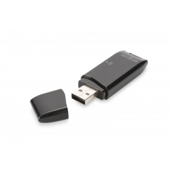 CARD READER ESTERNO USB 2.0 BK MICRODSD / SD DIGITUS